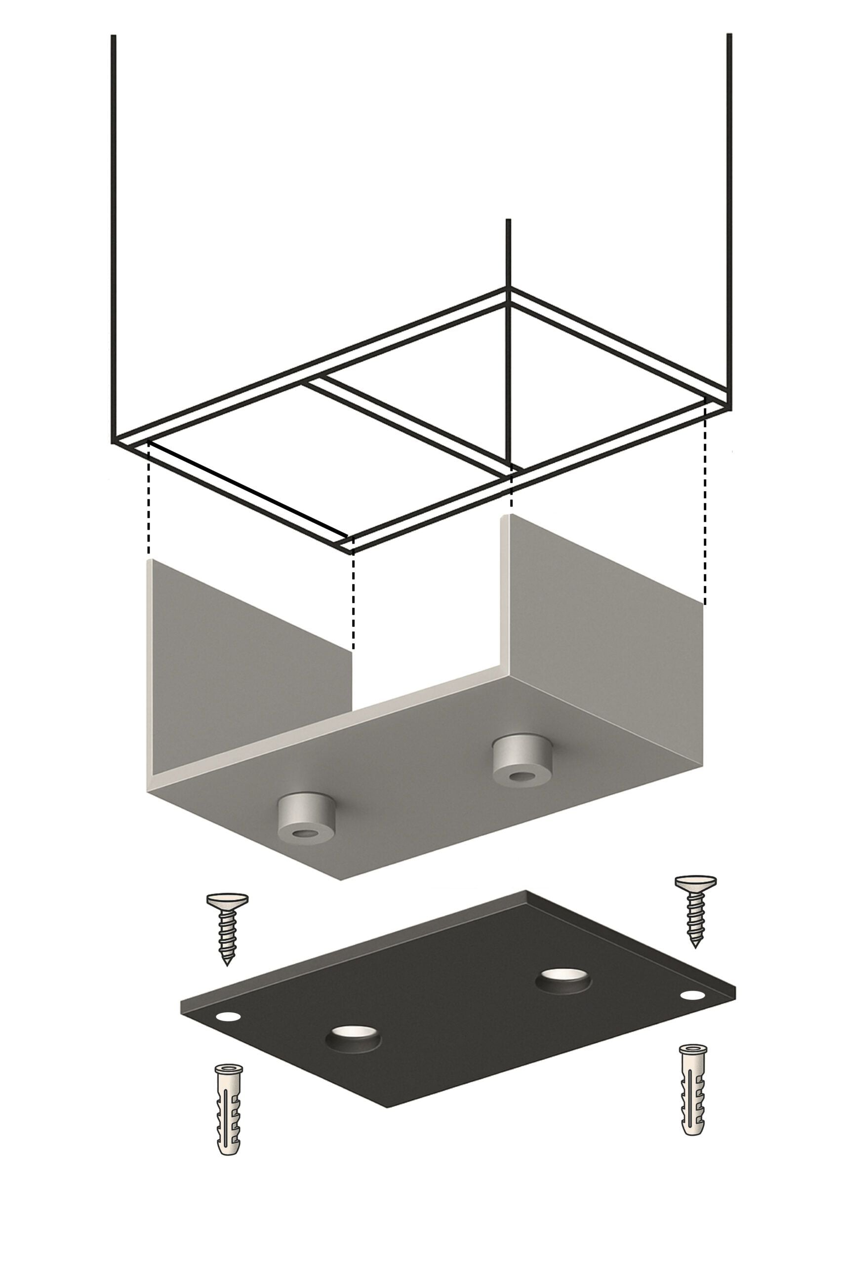 Separador de ambientes color nogal Divisorio SP01M2-3