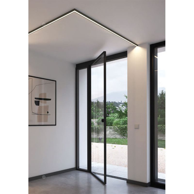 Moldura luz indirecta  IL12 Negro-5