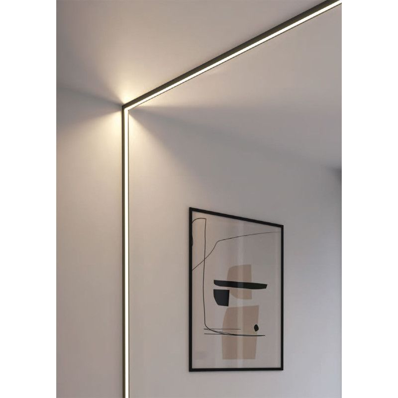 Moldura luz indirecta  IL12 Negro-4