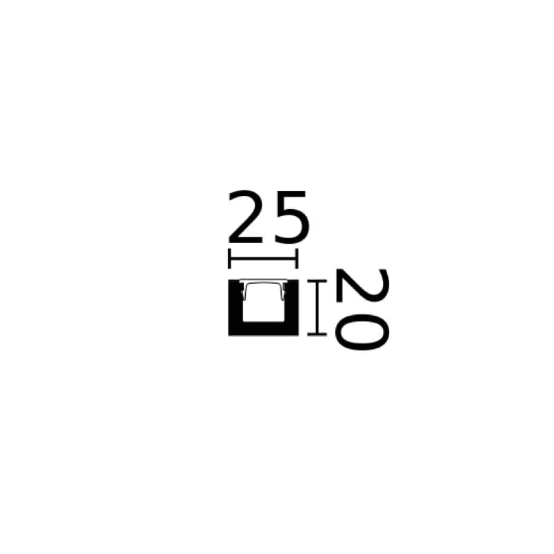 Moldura luz indirecta  IL12 Negro-zoom-2