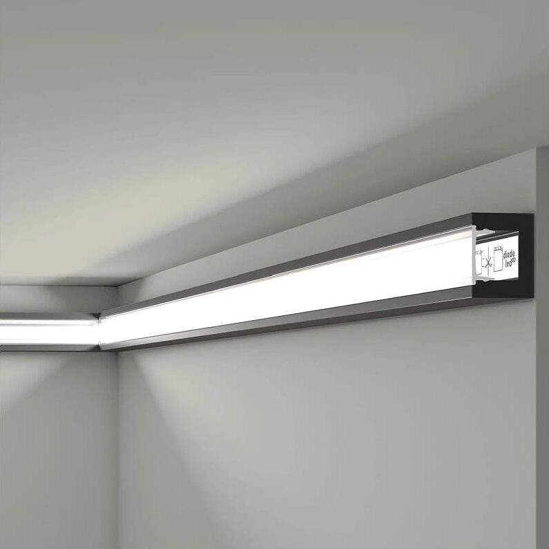 Moldura luz indirecta  IL12 Negro-9
