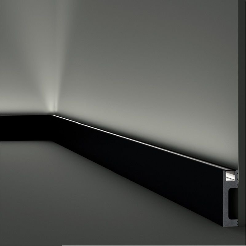 Rodapié para LED 8cm IL10 Negro-zoom-