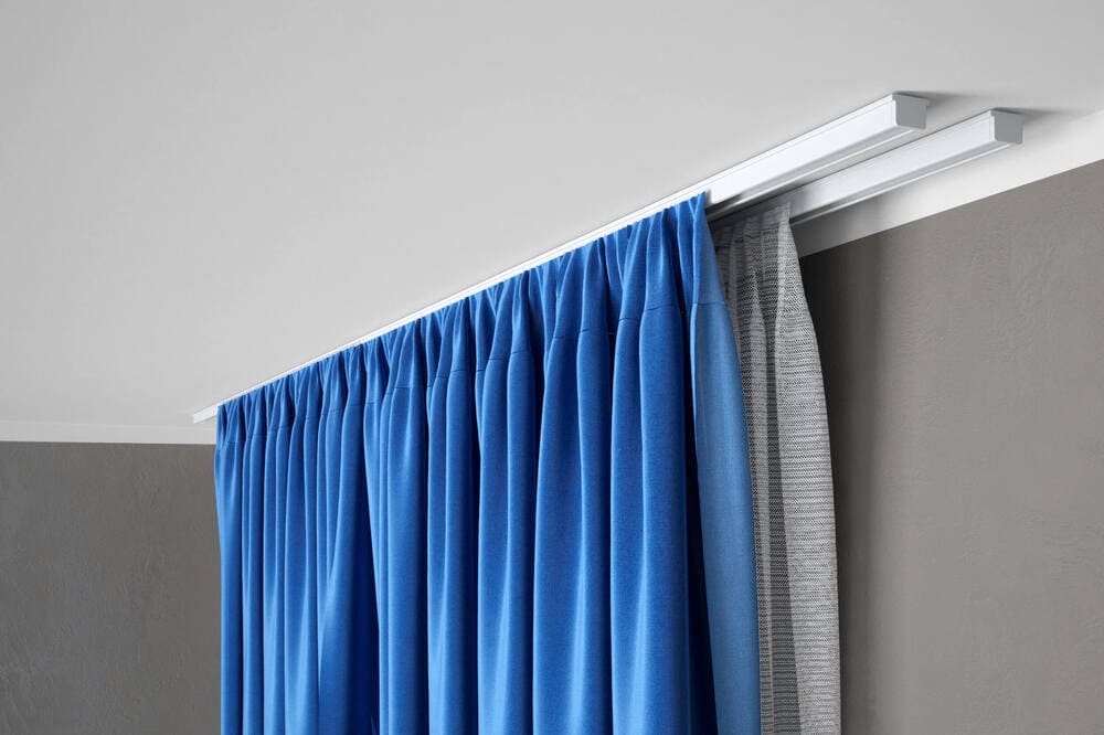 Pack riel doble para cortinas 2 metros-6