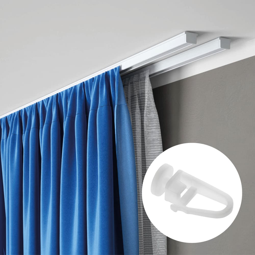 Pack riel doble para cortinas 2 metros-1