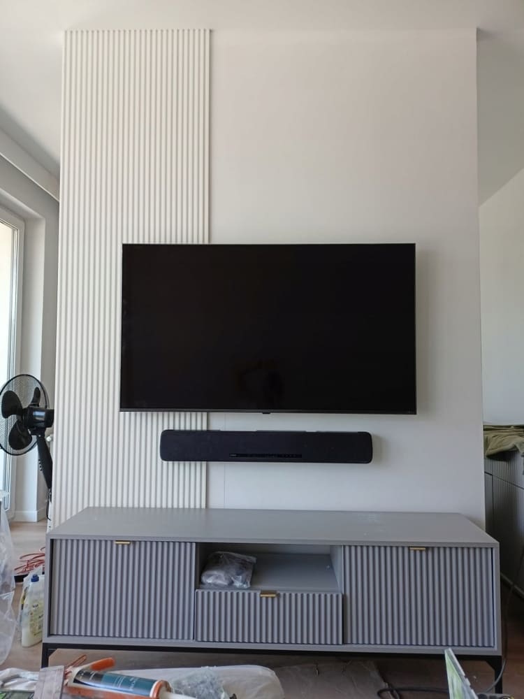 Panel Decorativo L0101 Alistonado color Blanco para pintar-zoom-8