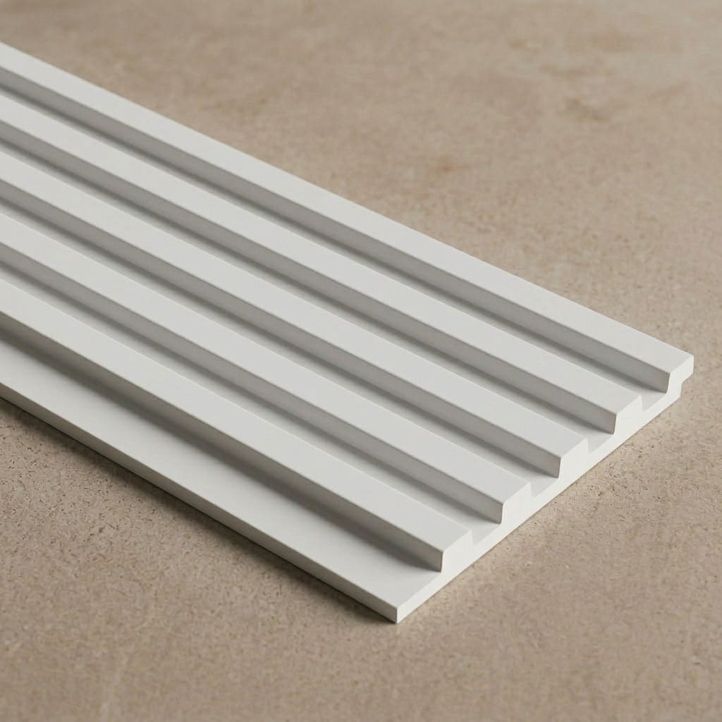 Panel Decorativo L0101 Alistonado color Blanco para pintar