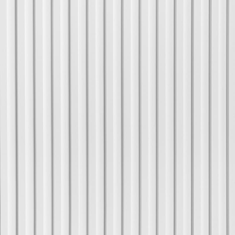 Panel decorativo de pared blanco con diseño de molduras verticales modernas