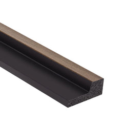 Perfil de moldura decorativa negra y marrón para pared o suelo, diseño moderno