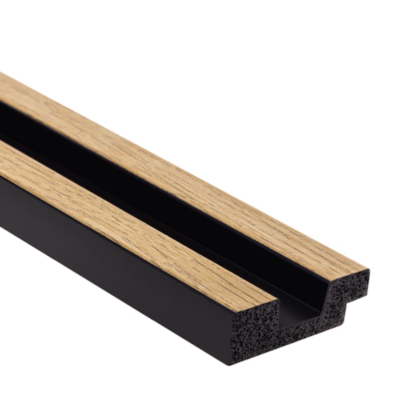 Perfil decorativo de madera y negro para pared, moldura moderna para interiores
