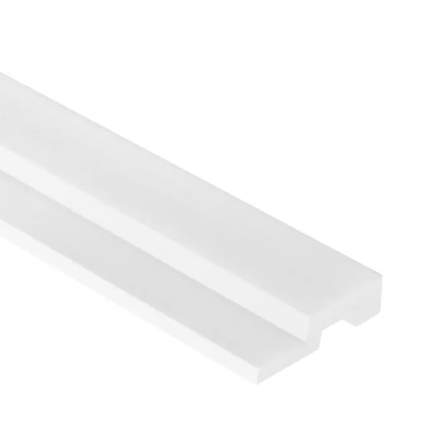 Moldura decorativa blanca, perfil moderno para pared o techo, estilo minimalista