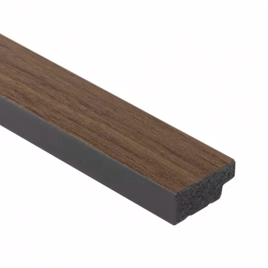 Rodapié decorativo efecto madera marrón para paredes y suelos interiores