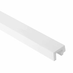 Moldura decorativa blanca de acabado liso para pared o techo, diseño moderno
