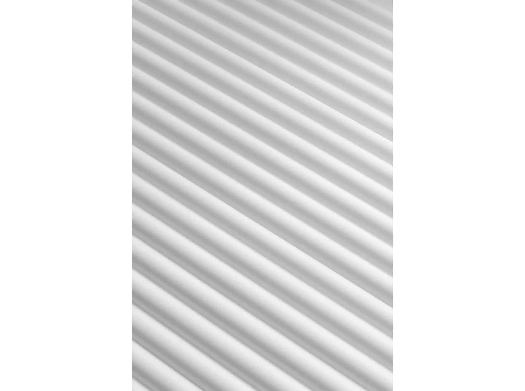 Panel Decorativo L0401 ondulado color Blanco para pintar