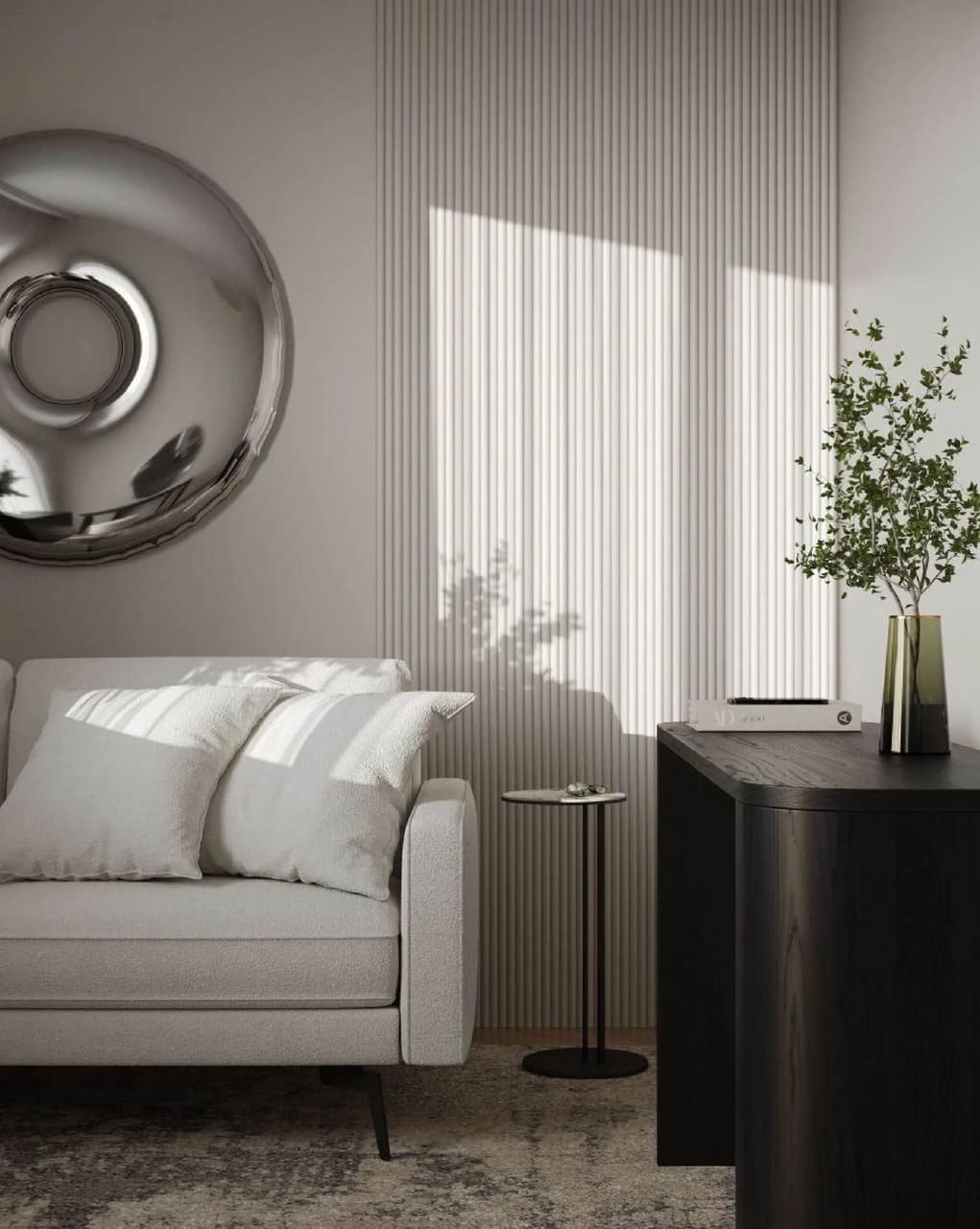 Panel Decorativo L0401 ondulado color Blanco para pintar-4