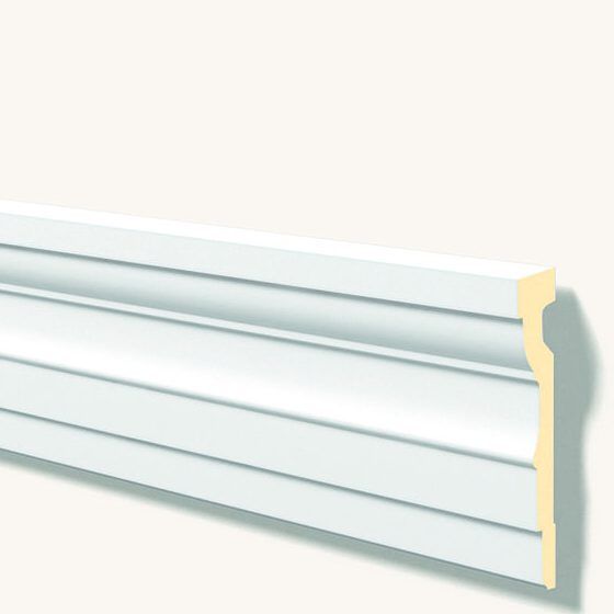 Moldura decorativa blanca para exterior, diseño clásico, ideal para paredes y fachadas