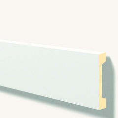 Moldura decorativa blanca para pared, perfil moderno y minimalista