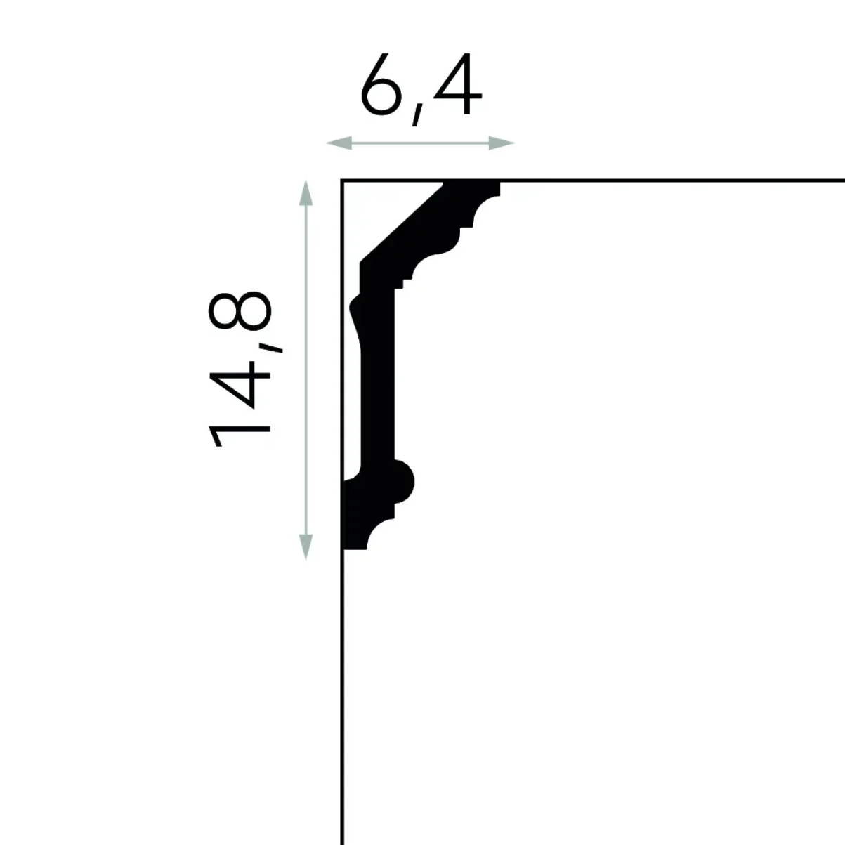 Cornisa MDA072-2