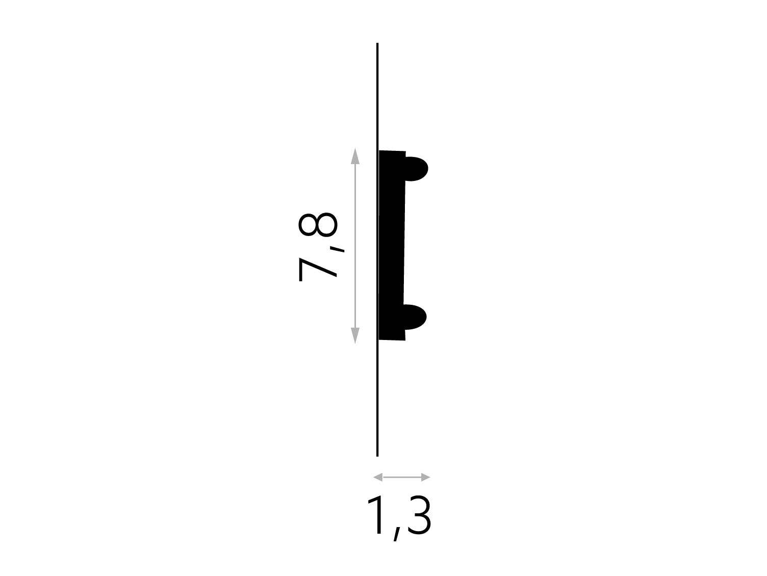 Moldura Pared MDC217-2