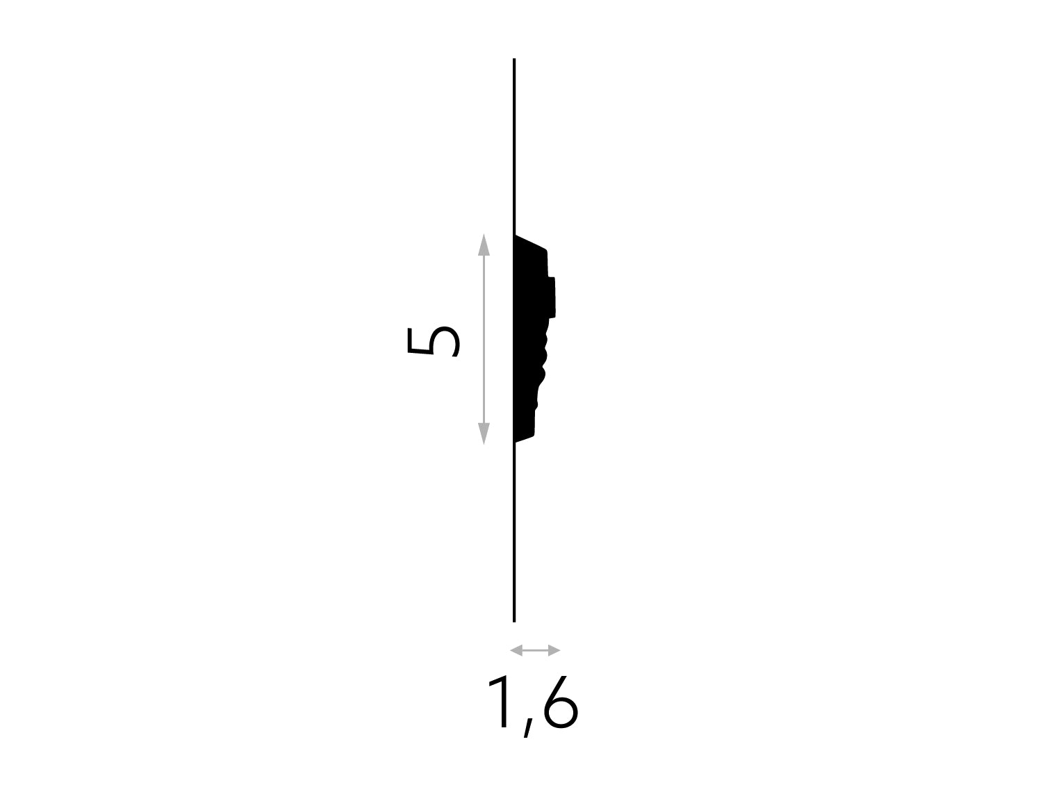 Moldura Pared MDC255