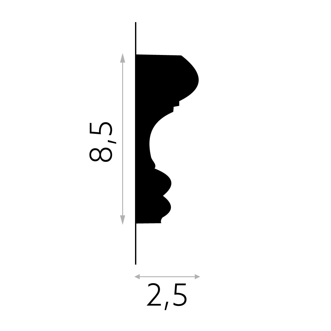 Moldura Pared MDD339