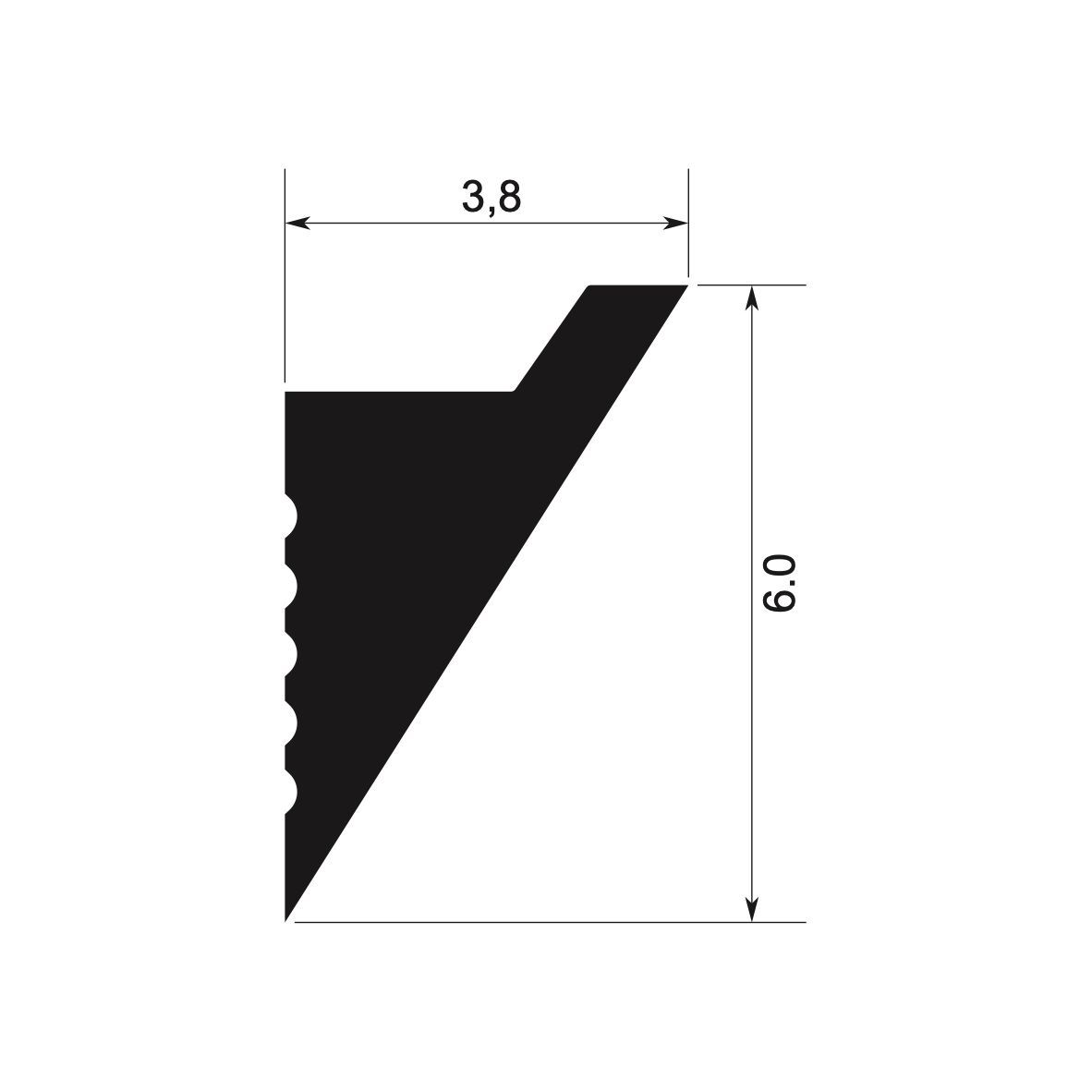 Moldura Luz Indirecta ML6038 V1