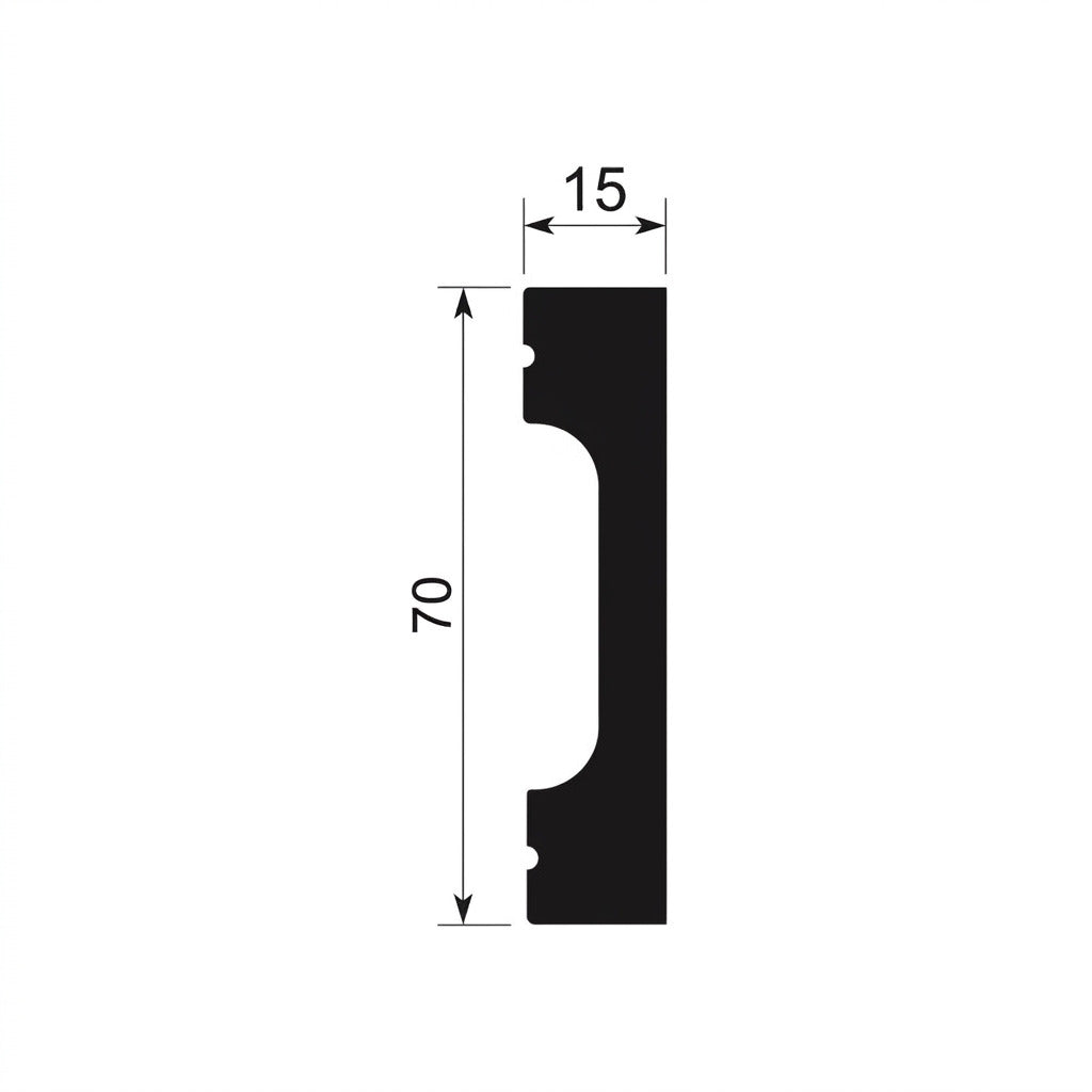 Pack Rodapié Oculto 7 cm