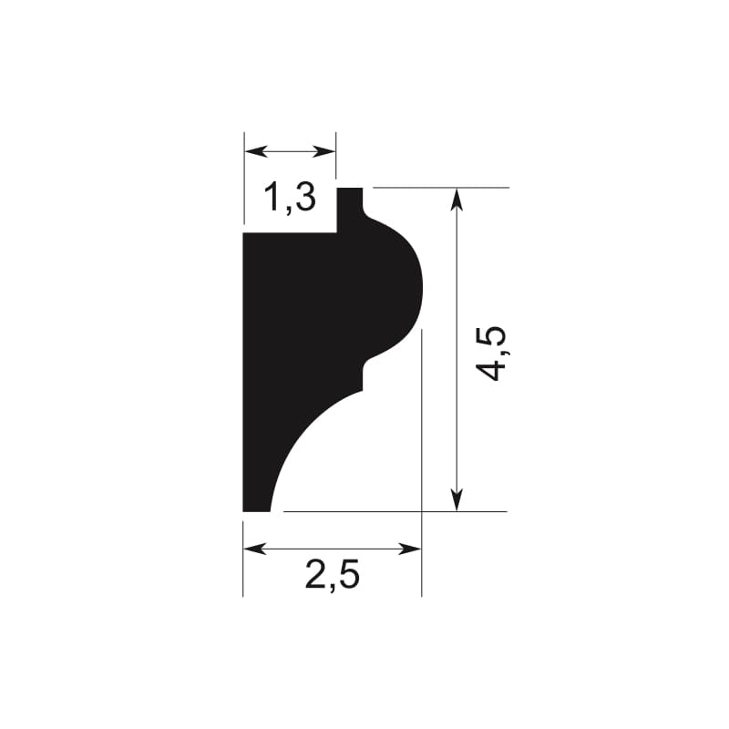 Moldura Luz Indirecta MXE4525 para Tira LED-2
