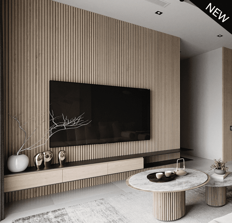 Panel Decorativo P01M1 listones color madera roble-zoom-