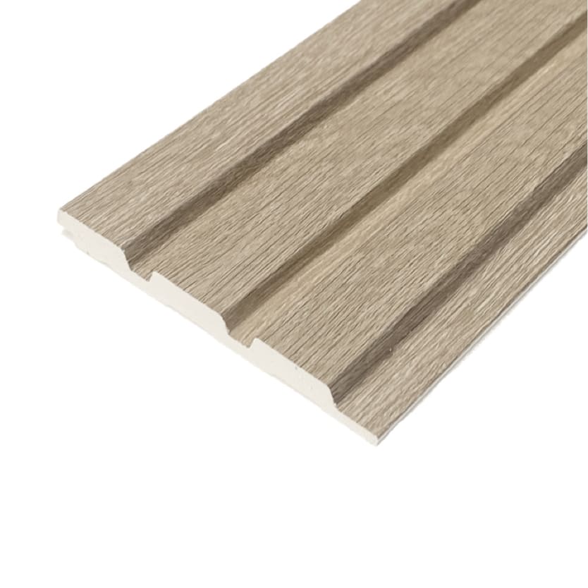 Moldura decorativa textura madera color roble claro para pared o rodapié