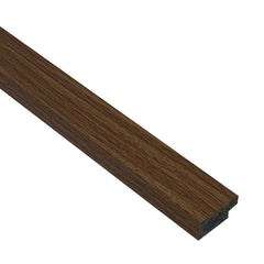 Moldura decorativa de madera color nogal para pared o suelo, perfil rectangular