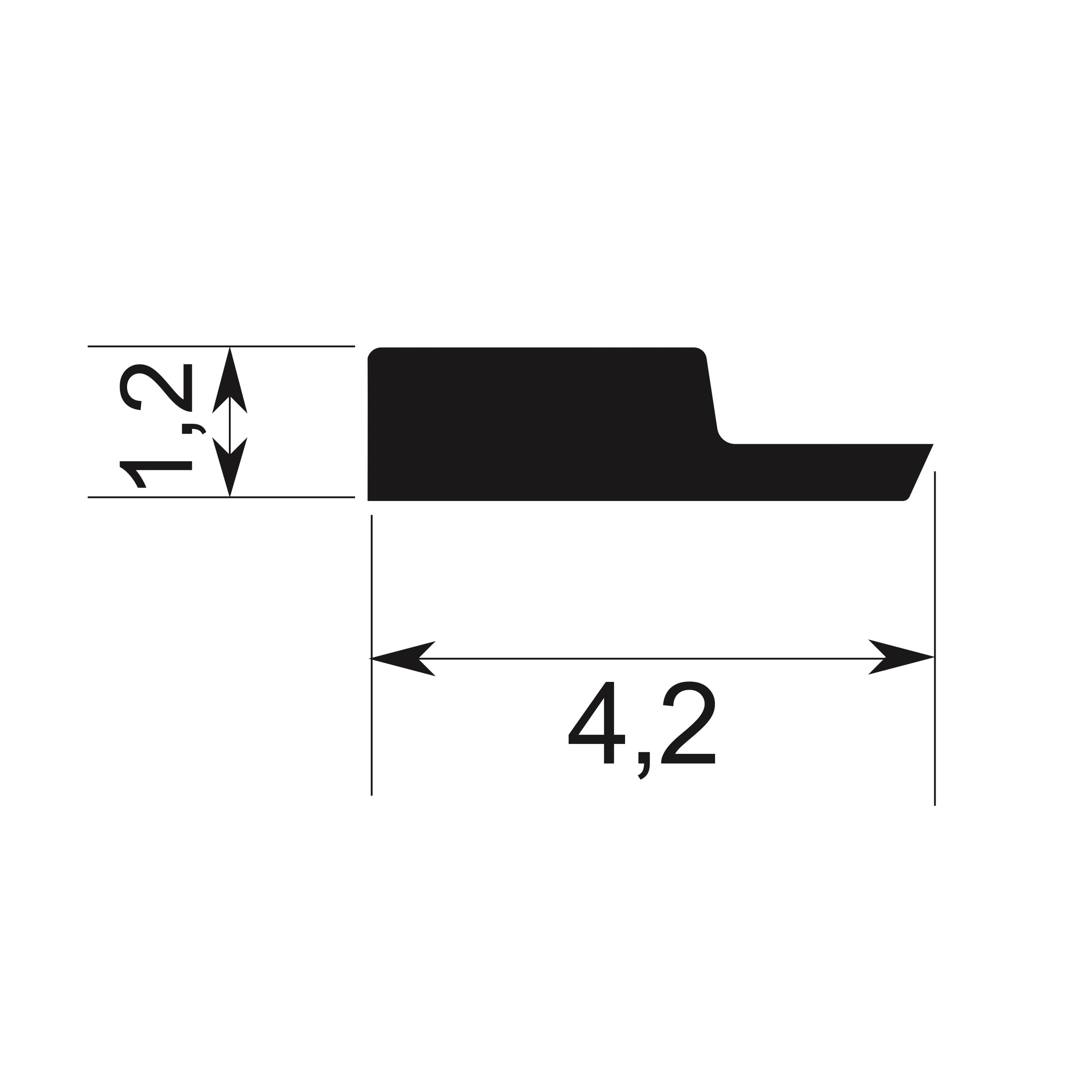 Perfil acabado derecho P01M1-R