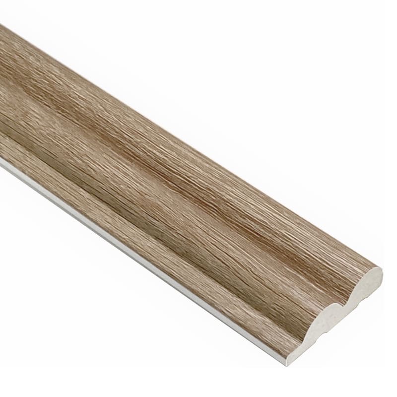 Moldura decorativa imitación madera de perfil acanalado para pared o techo
