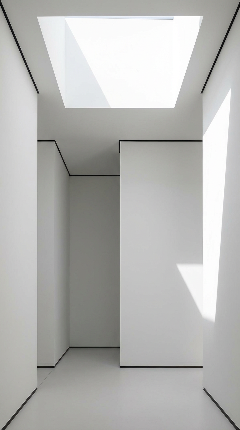 Perfil Shadow de aluminio negro para techo LED PROF-T2-4