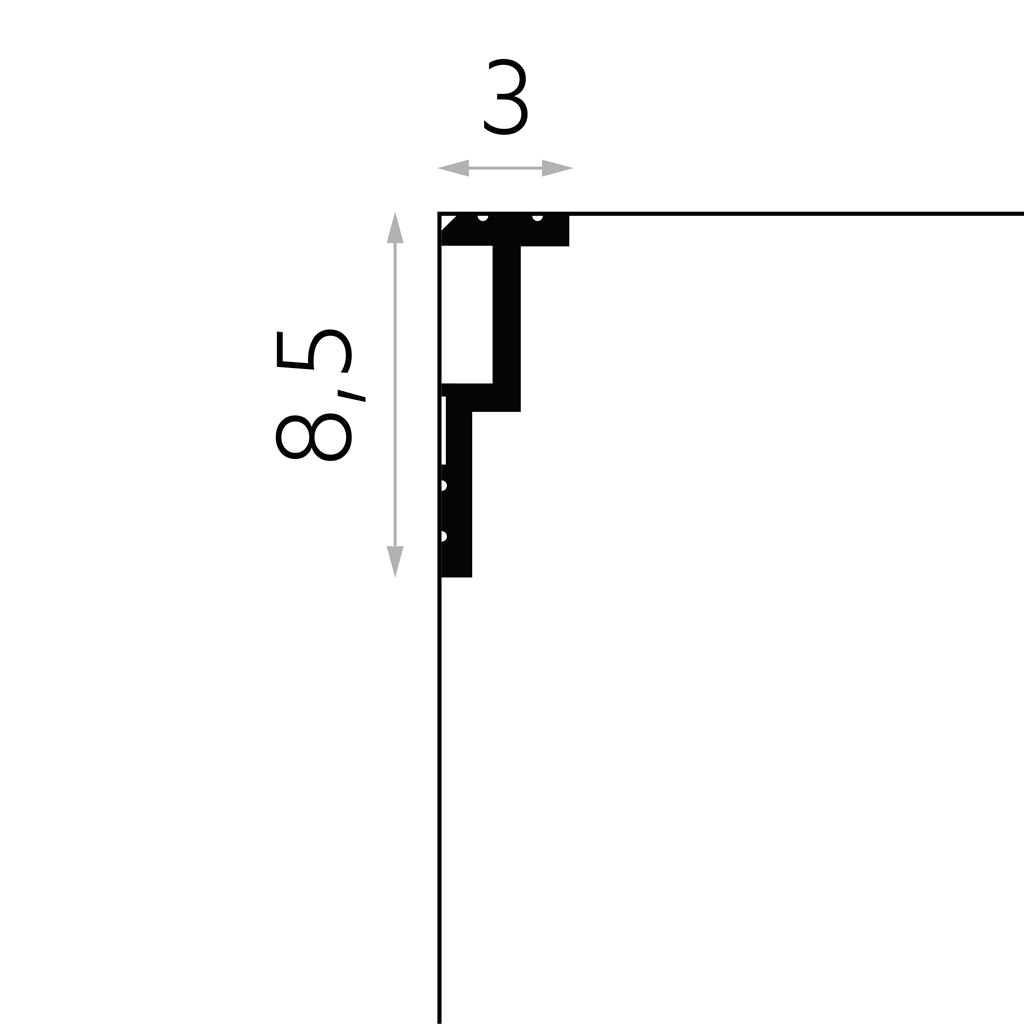 Cornisa QL024-3