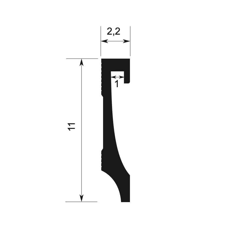 Rodapié para LED RL10018-2