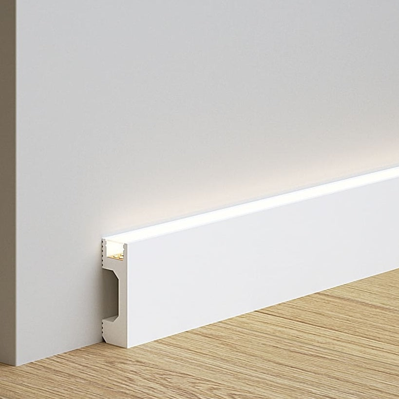 Rodapié para LED 7 cm RL7023 con iluminación vertical de pared-1