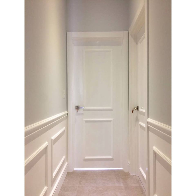 Rodapié PVC alto clásico con moldura lacado blanco antihumedad 12 x 1,4 x 200 cm-zoom-