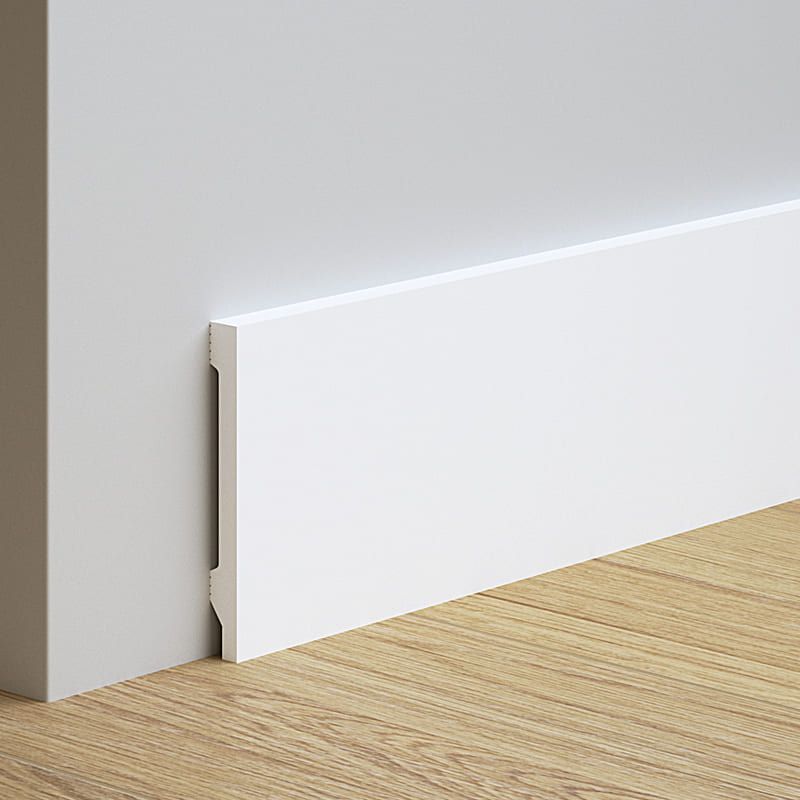 Rodapié 12 cm PVC Blanco RS12013 Antihumedad canto recto moderno-1
