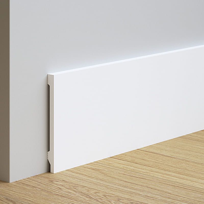 Rodapié 15 cm PVC Blanco RS15013 Antihumedad canto recto moderno-zoom-1