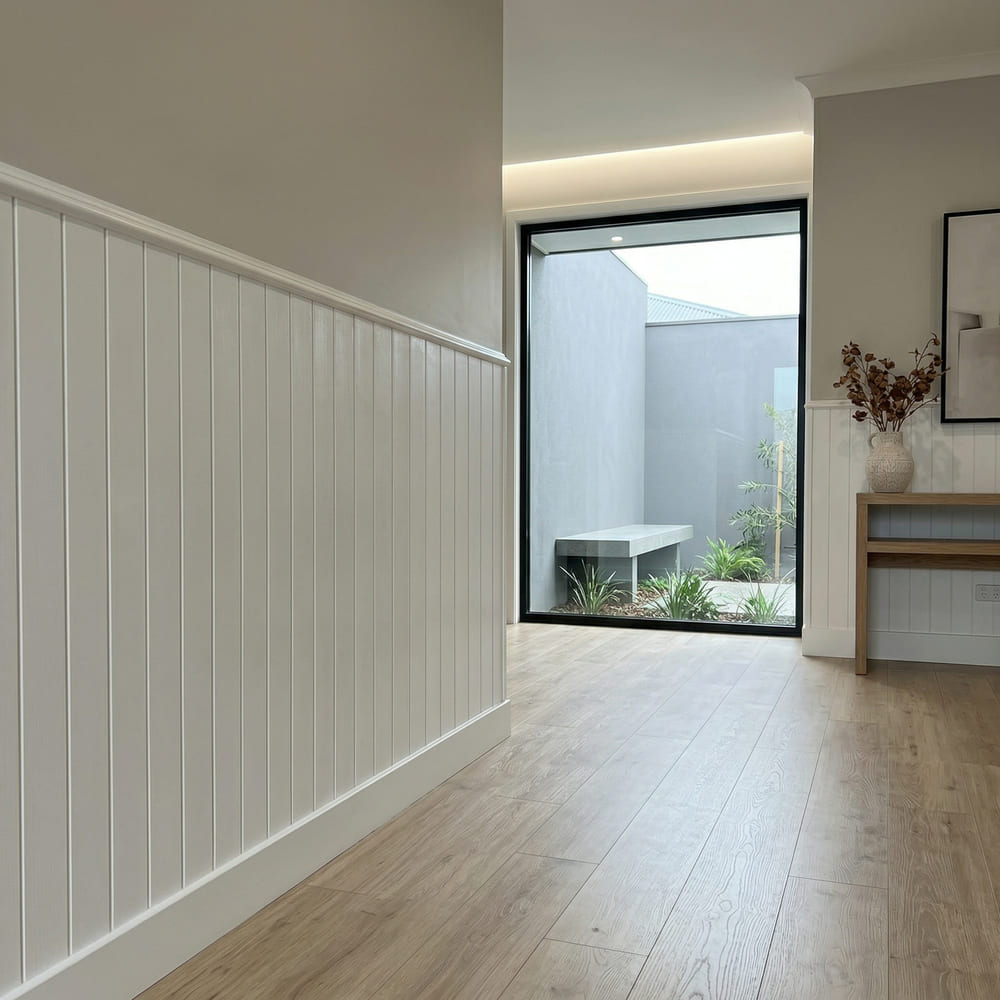 Friso de Pared RVF10013 Blanco HDPS Revestimiento Zócalo Decorativo Resistente-7