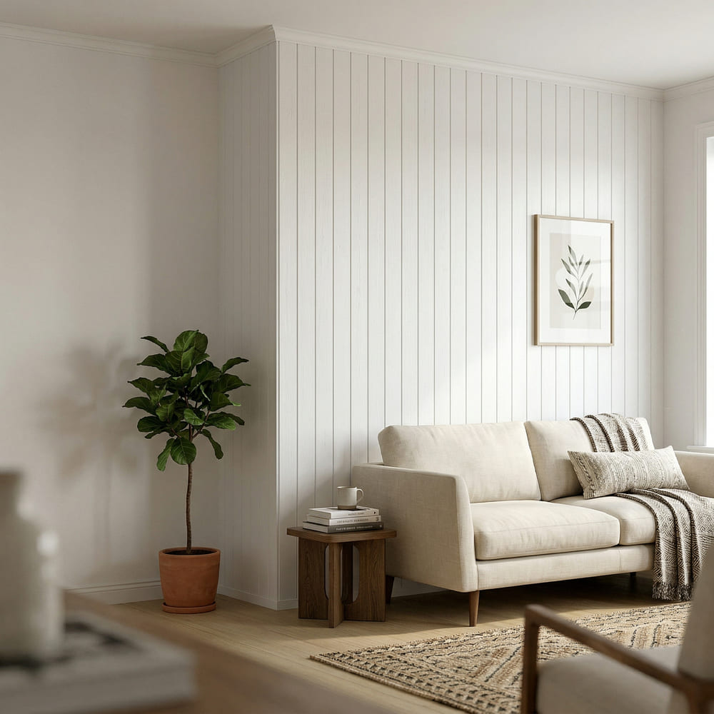 Friso de Pared RVF10013 Blanco HDPS Revestimiento Zócalo Decorativo Resistente-zoom-5