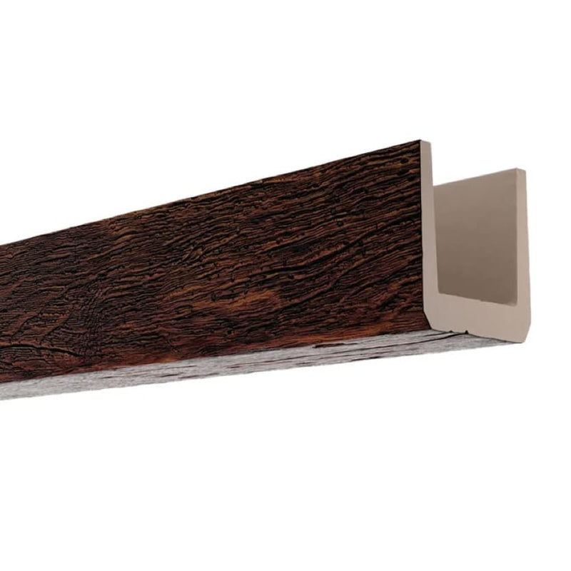 Viga efecto madera color Nogal 21 x 23 cm de Poliuretano-zoom-