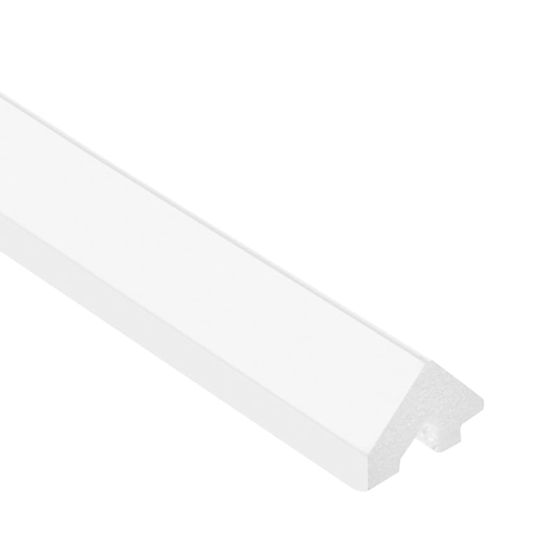 Moldura decorativa blanca para pared, diseño moderno y líneas rectas