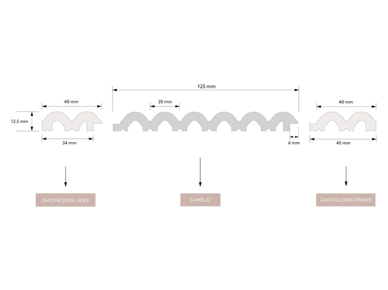 Panel Decorativo L0401 ondulado color Blanco para pintar-zoom-
